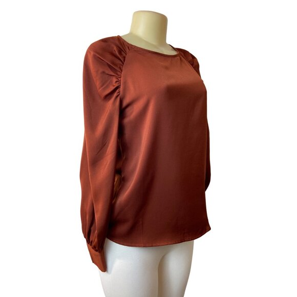 Banana Republic Women’s Terracotta Blouse Sz XS - Picture 2 of 8